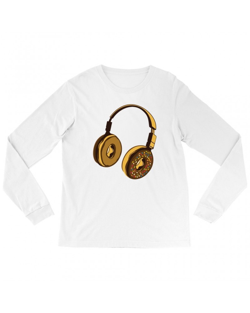 Music Life Long Sleeve Shirt | Delicious Donut Beats Shirt $7.12 Shirts