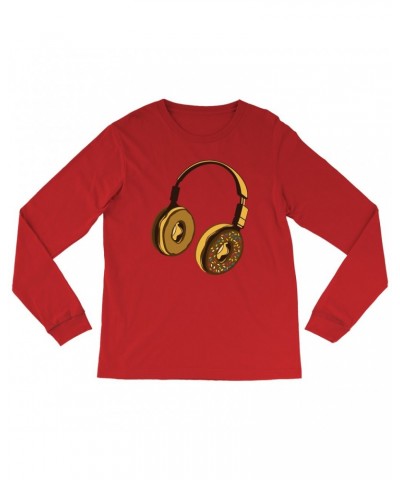 Music Life Long Sleeve Shirt | Delicious Donut Beats Shirt $7.12 Shirts