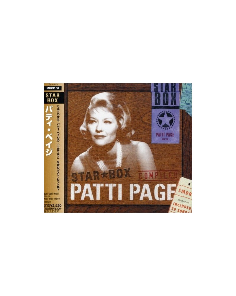 Patti Page STAR BOX CD $14.82 CD