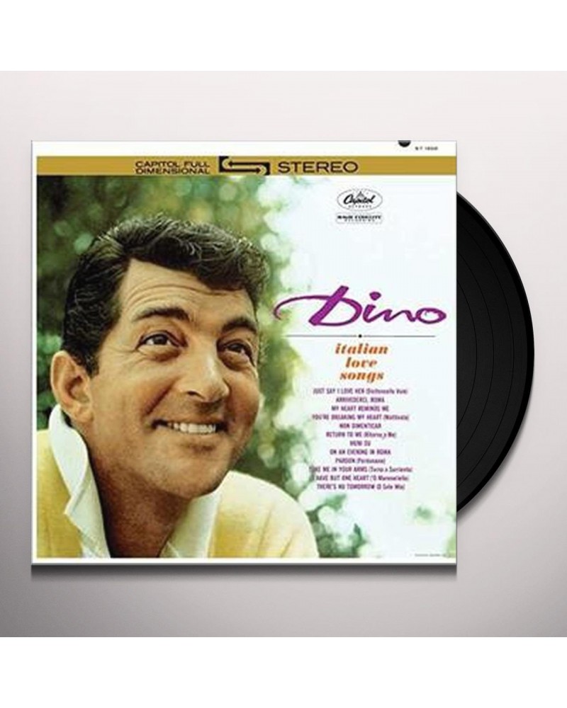 Dean Martin Dino: Italian Love Songs Vinyl Record $12.69 Vinyl