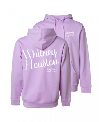 Whitney Houston Limited Edition "Classic Logo" Lavender Hoodie $6.84 Sweatshirts
