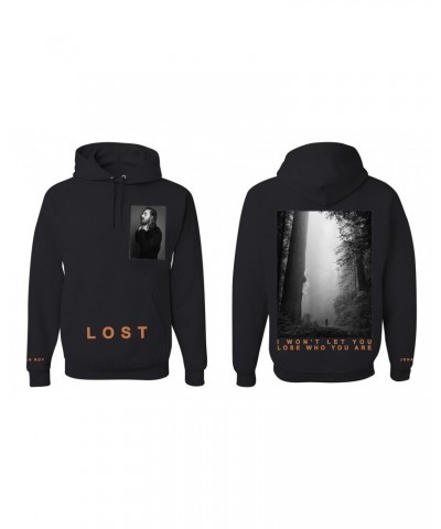 Jonathan Roy Lost Black Hooded Pullover Sweatshirt $8.49 Sweatshirts