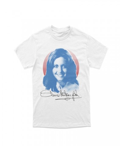 Olivia Newton-John Smiles & Signs T-Shirt Longsleeve or Crewneck $9.79 Sweatshirts