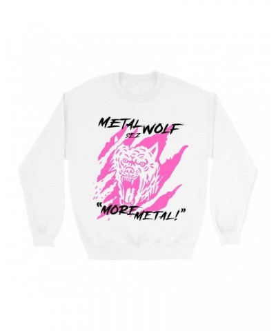 Music Life Sweatshirt | Metal Wolf Sweatshirt $5.30 Sweatshirts