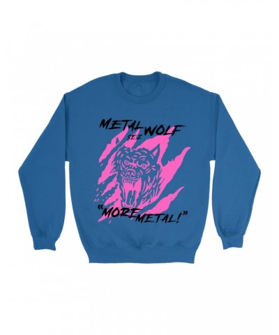 Music Life Sweatshirt | Metal Wolf Sweatshirt $5.30 Sweatshirts