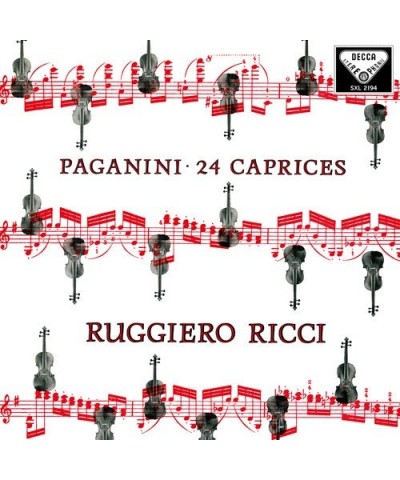 Ruggiero Ricci PAGANINI: 24 CAPRICES OP. 1 Vinyl Record $6.17 Vinyl