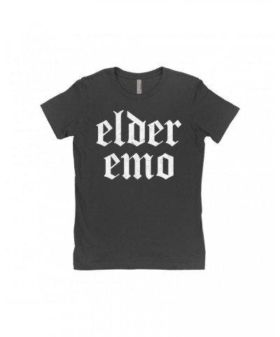 Music Life Ladies' Boyfriend T-Shirt | Elder Emo Shirt $9.39 Shirts