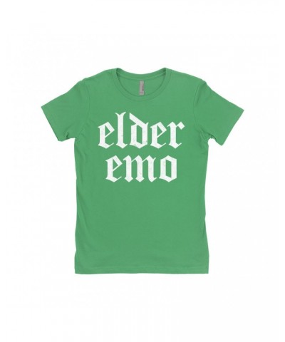 Music Life Ladies' Boyfriend T-Shirt | Elder Emo Shirt $9.39 Shirts