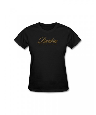 Barbra Streisand Gold Barbra Logo T-Shirt (Women) $6.45 Shirts