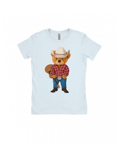 Music Life Ladies' Boyfriend T-Shirt | Country Western Teddy Shirt $3.96 Shirts