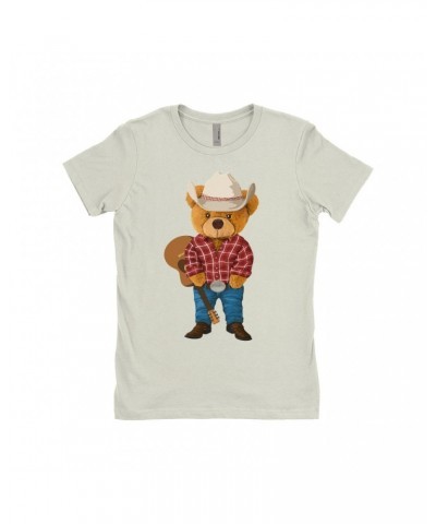 Music Life Ladies' Boyfriend T-Shirt | Country Western Teddy Shirt $3.96 Shirts