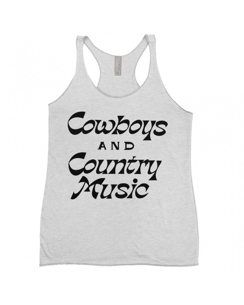 Music Life Ladies' Tank Top | Cowboys And Country Music Shirt $9.02 Shirts