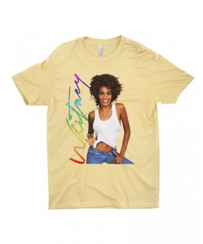 Whitney Houston T-Shirt | 1987 Album Photo Rainbow Signature Image Shirt $3.50 Shirts