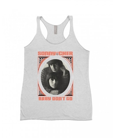 Sonny & Cher Ladies' Tank Top | Baby Don't Go Retro Frame Image Shirt $8.15 Shirts