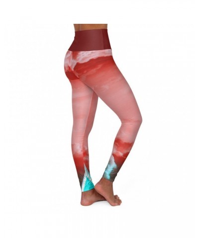 Phenix Red High Waisted "MF DOWN" Yoga Leggings $5.45 Pants