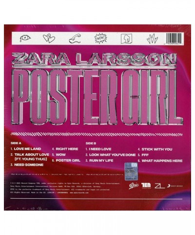 Zara Larsson Poster Girl (150g / White) Vinyl Record $4.04 Vinyl