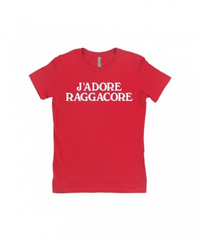 Music Life Ladies' Boyfriend T-Shirt | J'Adore Raggacore Shirt $9.99 Shirts