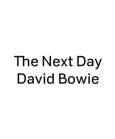 David Bowie The Next Day Vinyl Record $4.15 Vinyl