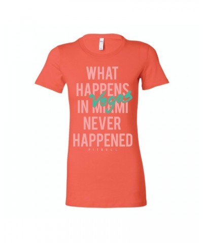 Pitbull What Happens In Vegas Ladies T-Shirt $7.67 Shirts