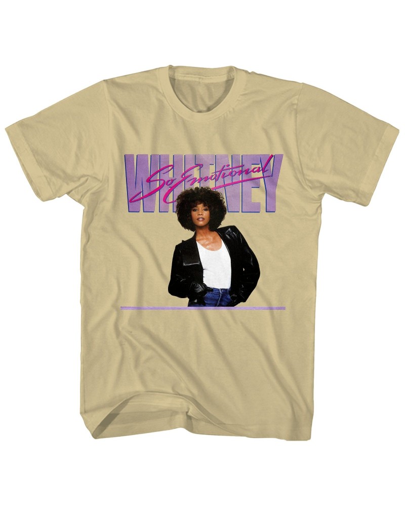 Whitney Houston T-Shirt | So Emotional Art T-Shirt $10.34 Shirts