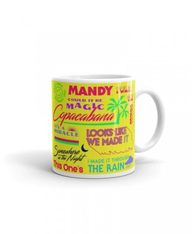 Barry Manilow MANILOW Neon Titles Mug $9.83 Drinkware