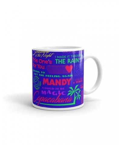 Barry Manilow MANILOW Neon Titles Mug $9.83 Drinkware