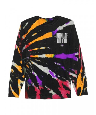 Lauren Daigle World Tour Black Tie Dye Long Sleeve T-shirt $8.46 Shirts