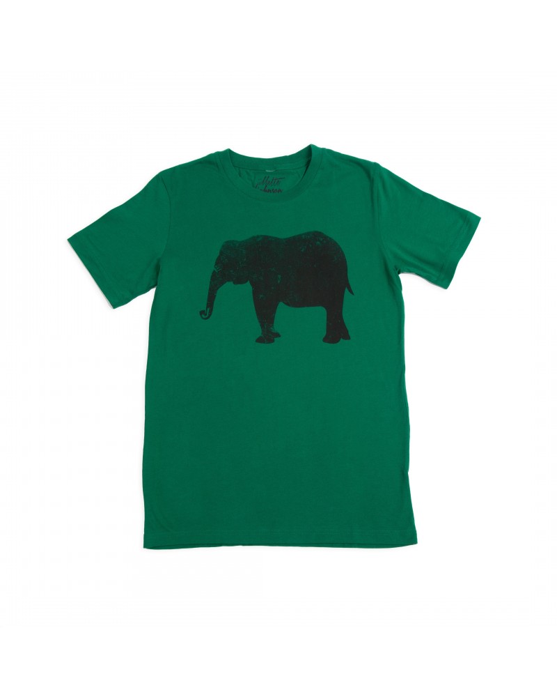 Jillette Johnson Unisex Elephant Tee - Green $4.31 Shirts