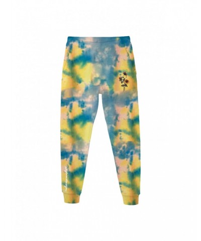 Cameron Dallas WHIMY Blue Tie Dyed Sunflower Sweatpants $8.40 Pants